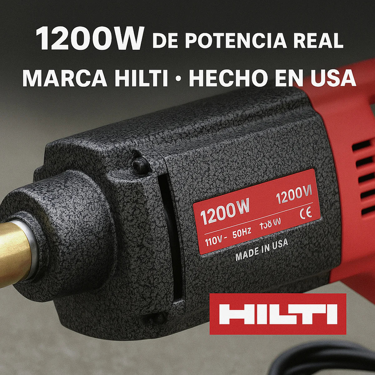 Vibrador de Concreto Industrial HILTI 1200W