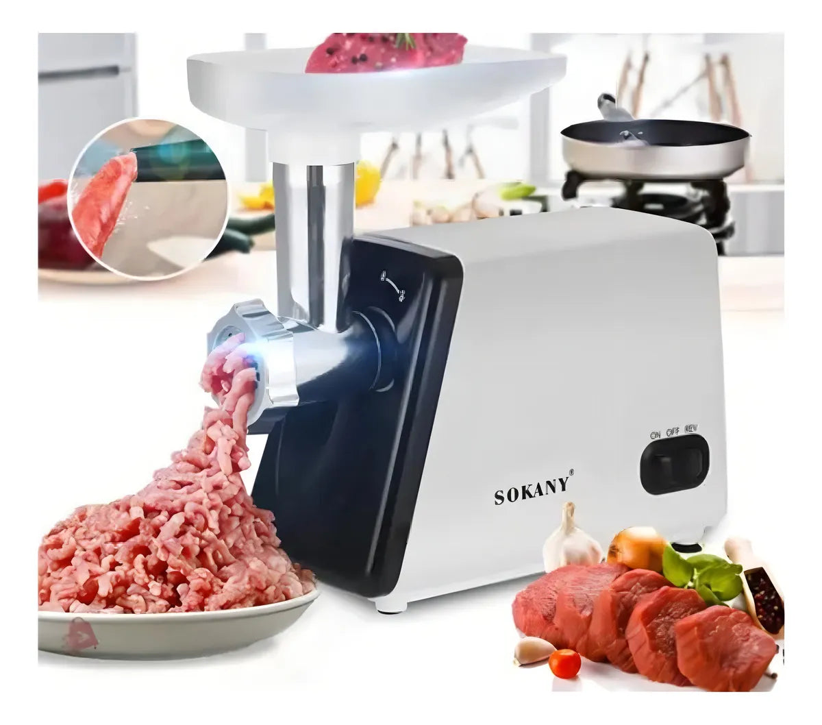 Procesador o Molino Eléctrico de Carnes