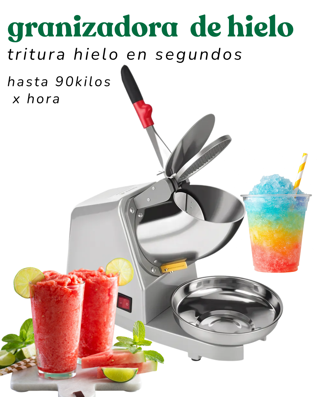 Triturador de Hielo Profesional Para negocio